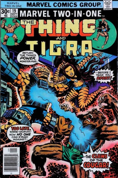 Couverture de MARVEL TWO-IN-ONE (1974) #19 - par Jack Kirby - lecubeacomics.com