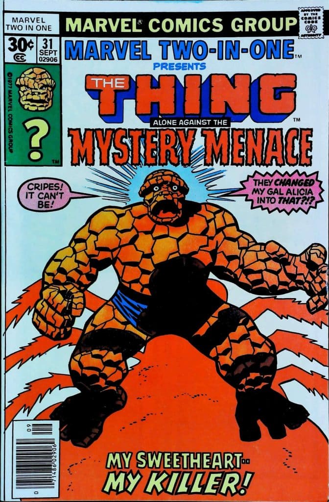 Marvel Two-In-One #31, vue de l'exemplaire