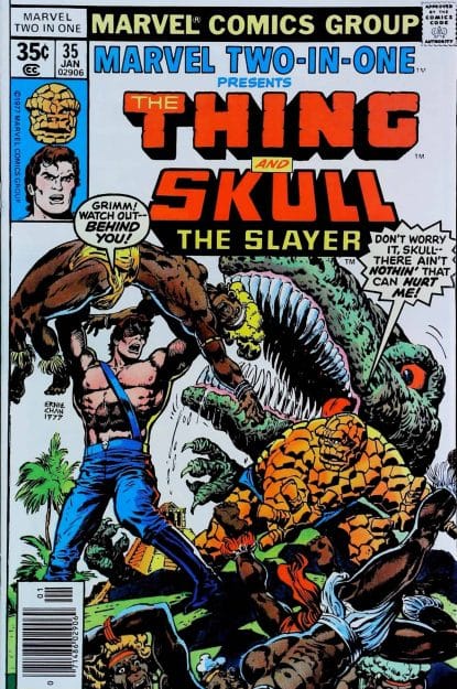 Couverture de MARVEL TWO-IN-ONE (1974) #35 - par Ernie Chan - lecubeacomics.com