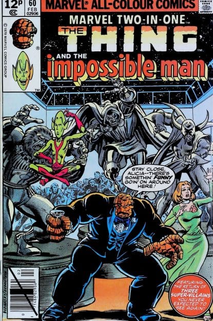 Couverture de MARVEL TWO-IN-ONE (1974) #60 - par Bob Budiansky - lecubeacomics.com
