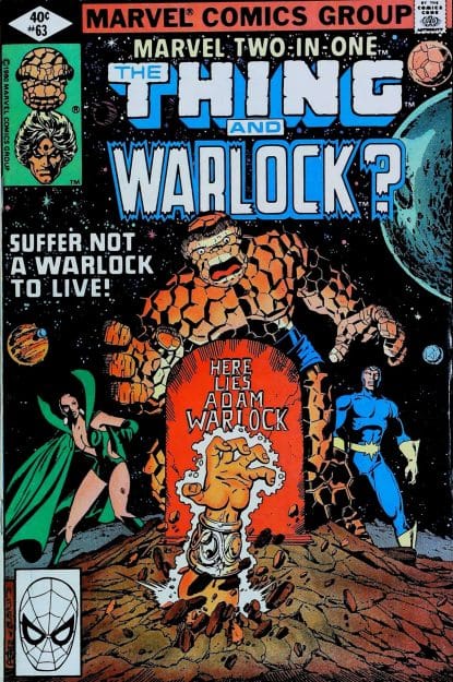 Couverture de MARVEL TWO-IN-ONE (1974) #63 - par George Perez - lecubeacomics.com