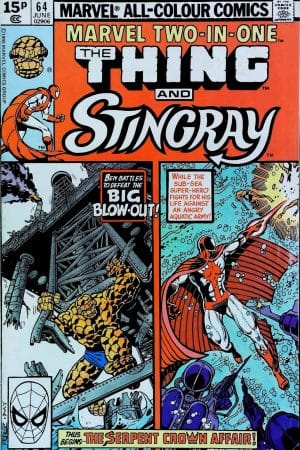 Couverture de MARVEL TWO-IN-ONE (1974) #64 - par George Perez - lecubeacomics.com