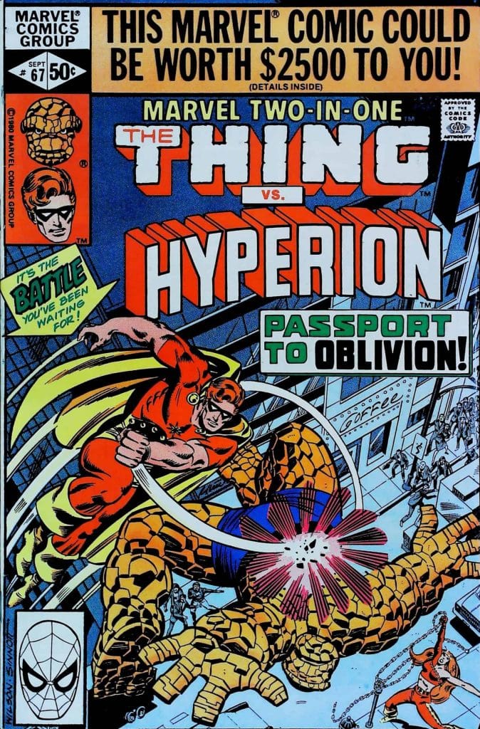 Marvel Two-In-One #67, vue de l'exemplaire
