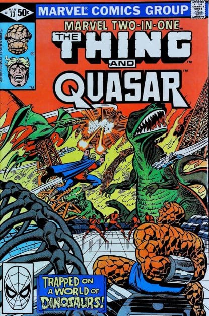 Couverture de MARVEL TWO-IN-ONE (1974) #73 - par Ron Wilson - lecubeacomics.com