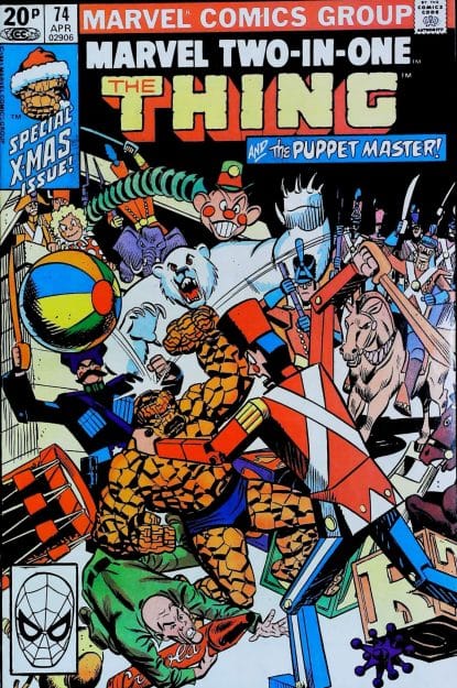 Couverture de MARVEL TWO-IN-ONE (1974) #74 - par Frank Springer - lecubeacomics.com