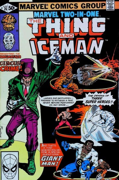 Couverture de MARVEL TWO-IN-ONE (1974) #76 - par Jerry Bingham - lecubeacomics.com