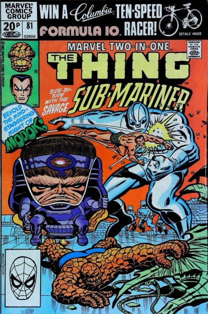 Couverture de MARVEL TWO-IN-ONE (1974) #81 - par Ron Wilson - lecubeacomics.com