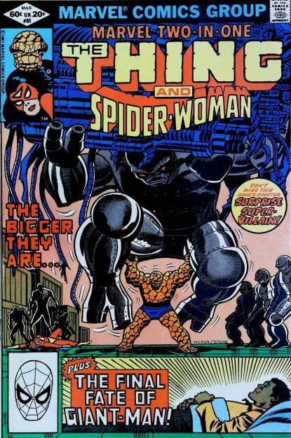 Couverture de MARVEL TWO-IN-ONE (1974) #85 - par Ron Wilson - lecubeacomics.com