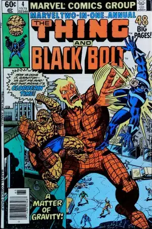 Couverture de MARVEL TWO-IN-ONE (1974) ANNUAL #4 - par Joe Sinnott - lecubeacomics.com
