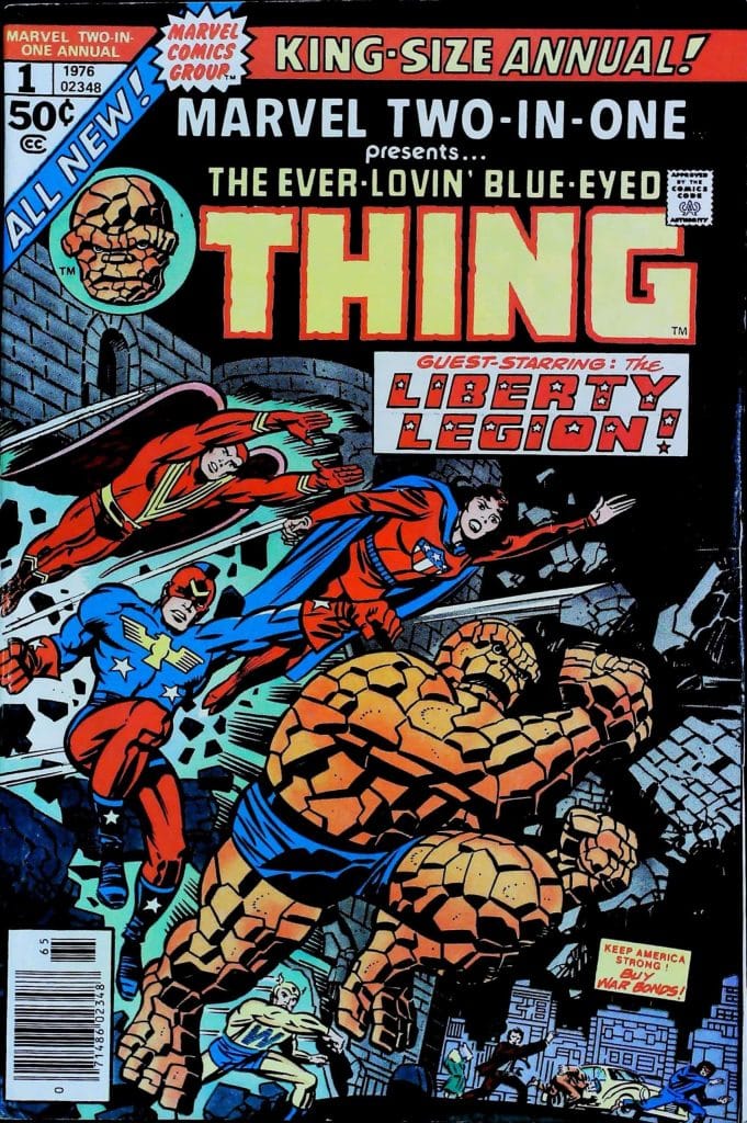 Marvel Two-In-One Annual #1, vue de l'exemplaire