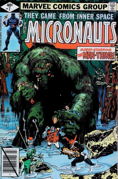 Couverture de MICRONAUTS (1979) #7 - par Michael Golden - lecubeacomics.com