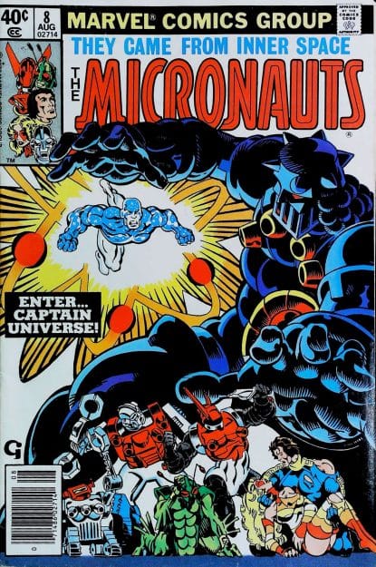 Couverture de MICRONAUTS (1979) #8 - par Michael Golden - lecubeacomics.com