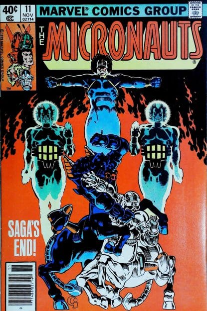 Couverture de MICRONAUTS (1979) #11 - par Michael Golden - lecubeacomics.com