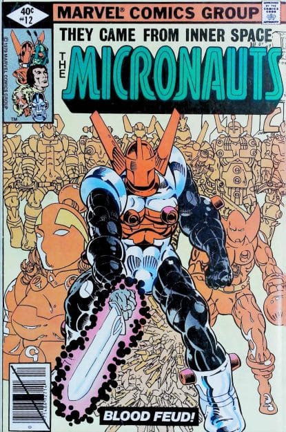 Couverture de MICRONAUTS (1979) #12 - par Michael Golden - lecubeacomics.com