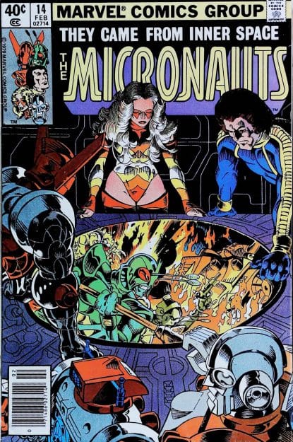 Couverture de MICRONAUTS (1979) #14 - par Michael Golden - lecubeacomics.com
