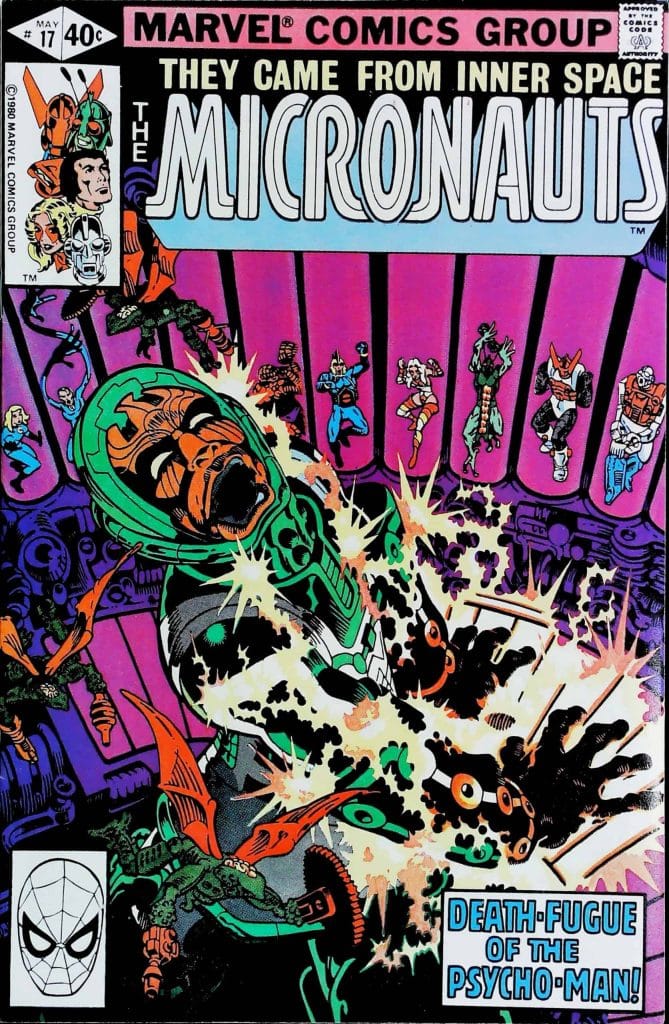 Micronauts #17, vue de l'exemplaire