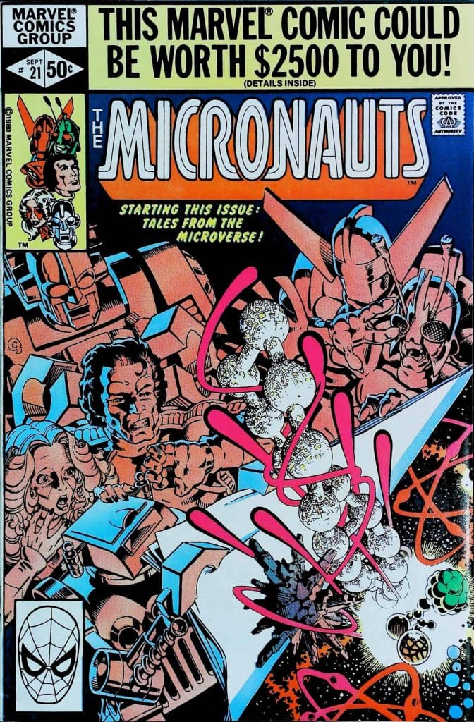 Micronauts #21, vue de l'exemplaire