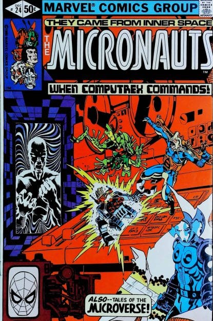Couverture de MICRONAUTS (1979) #24 - par Michael Golden - lecubeacomics.com