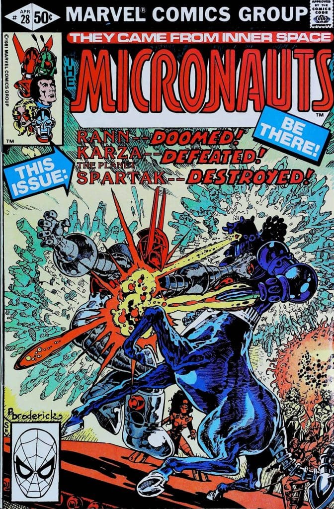 Micronauts #28, vue de l'exemplaire