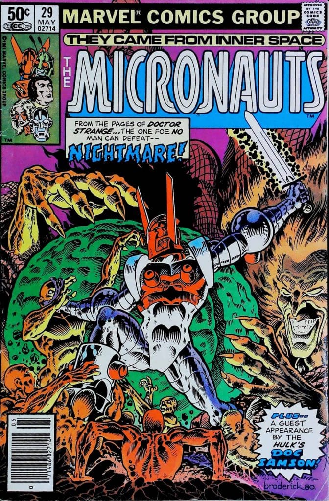 Micronauts #29, vue de l'exemplaire