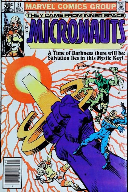 Couverture de MICRONAUTS (1979) #31 - par Frank Miller - lecubeacomics.com