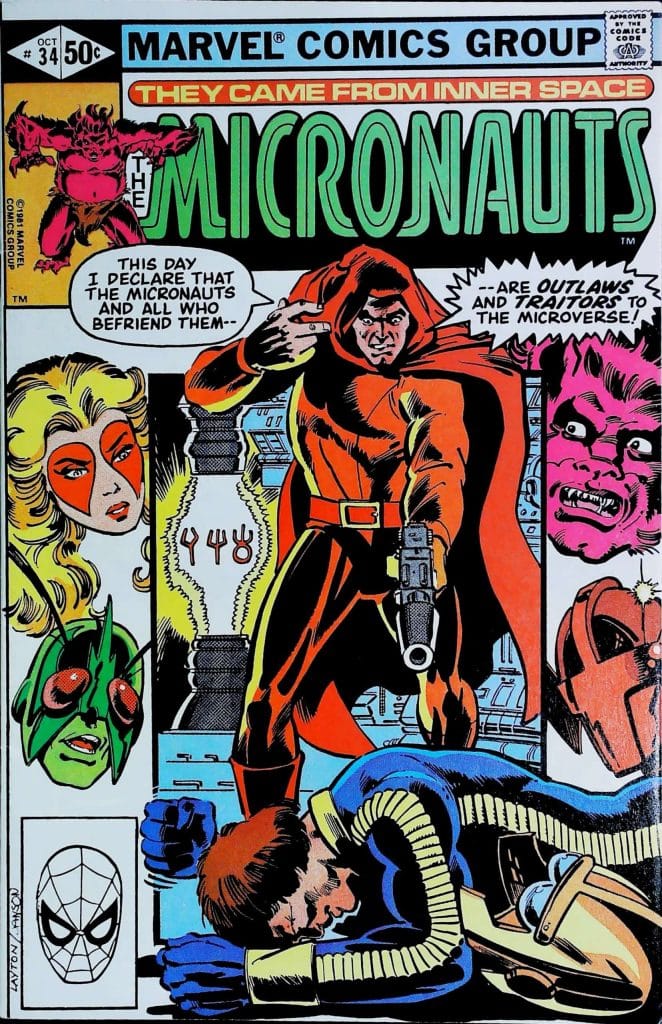 Micronauts #34, vue de l'exemplaire