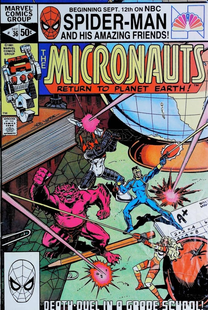 Micronauts #36, vue de l'exemplaire