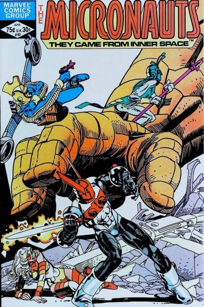 Couverture de MICRONAUTS (1979) #40 - par Gil Kane - lecubeacomics.com