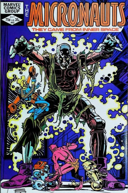 Couverture de MICRONAUTS (1979) #43 - par Gil Kane - lecubeacomics.com