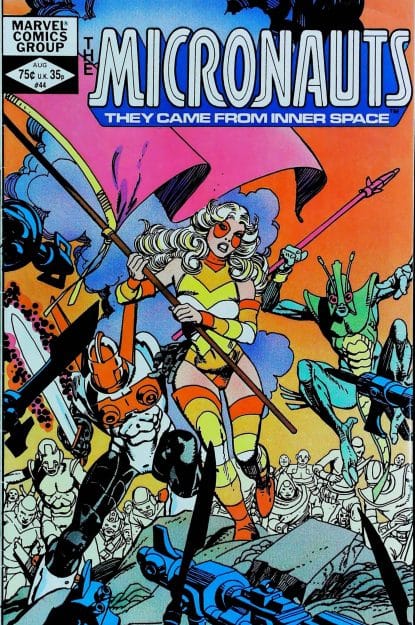 Couverture de MICRONAUTS (1979) #44 - par Gil Kane - lecubeacomics.com