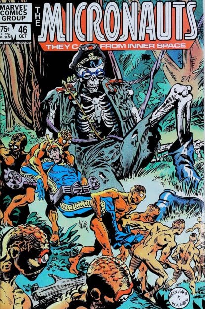 Couverture de MICRONAUTS (1979) #46 - par Ed Hannigan - lecubeacomics.com