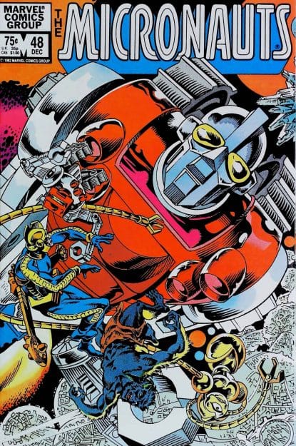 Couverture de MICRONAUTS (1979) #48 - par Ed Hannigan - lecubeacomics.com