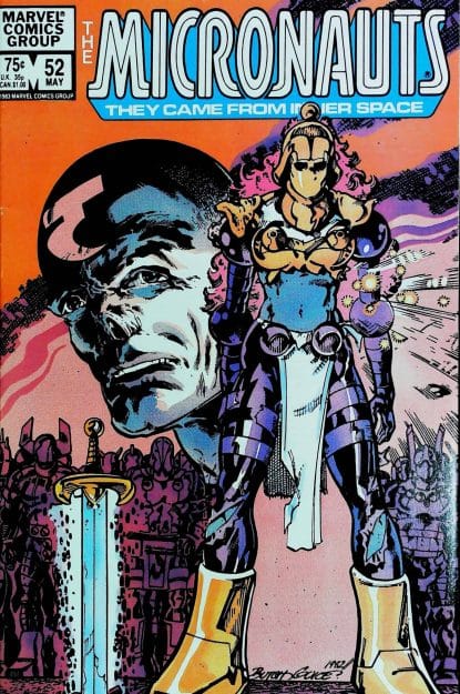 Couverture de MICRONAUTS (1979) #52 - par Butch Guice - lecubeacomics.com