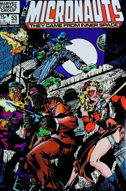 Couverture de MICRONAUTS (1979) #53 - par Butch Guice - lecubeacomics.com