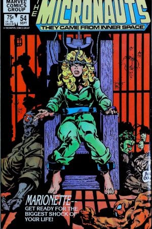 Couverture de MICRONAUTS (1979) #54 - par Butch Guice - lecubeacomics.com