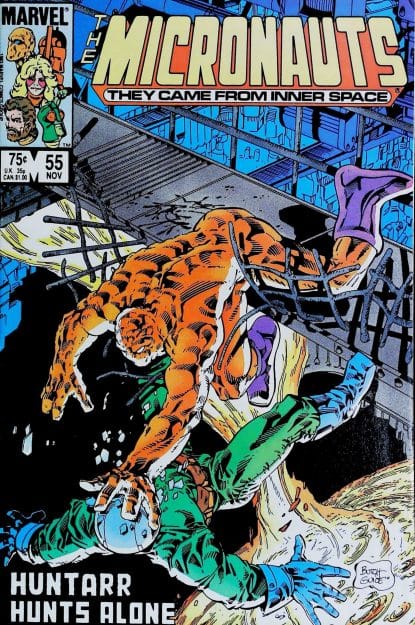 Couverture de MICRONAUTS (1979) #55 - par Butch Guice - lecubeacomics.com