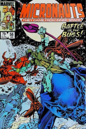 Couverture de MICRONAUTS (1979) #56 - par Butch Guice - lecubeacomics.com