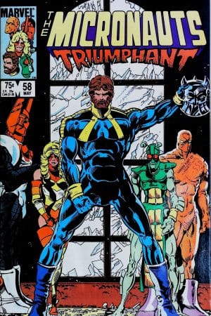 Couverture de MICRONAUTS (1979) #58 - par Butch Guice - lecubeacomics.com