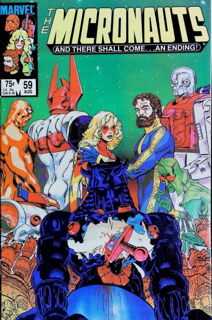Couverture de MICRONAUTS (1979) #59 - par Butch Guice - lecubeacomics.com