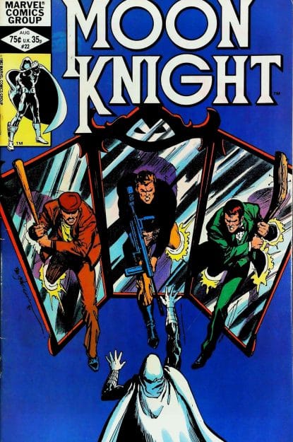 Couverture de MOON KNIGHT (1980) #22 - par Bill Sienkiewicz - lecubeacomics.com