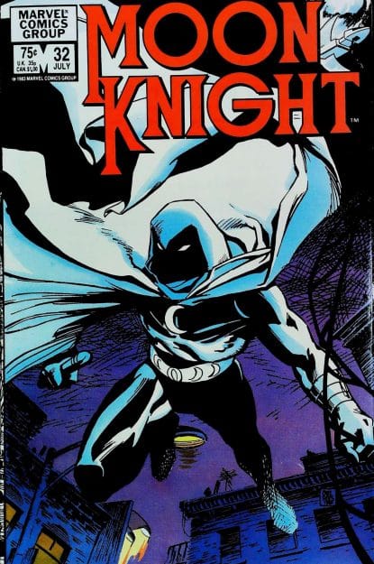 Couverture de MOON KNIGHT (1980) #32 - par Carl Potts - lecubeacomics.com