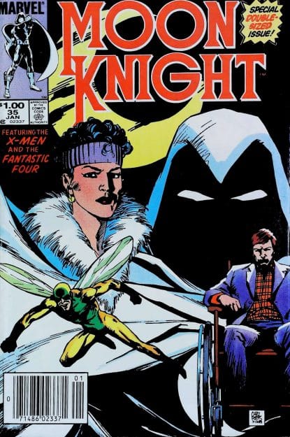 Couverture de MOON KNIGHT (1980) #35 - par Carl Potts - lecubeacomics.com