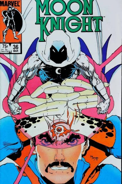 Couverture de MOON KNIGHT (1980) #36 - par Mike Kaluta - lecubeacomics.com