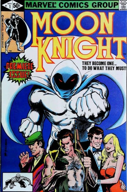 Couverture de MOON KNIGHT (1980) #1 - par Bill Sienkiewicz - lecubeacomics.com