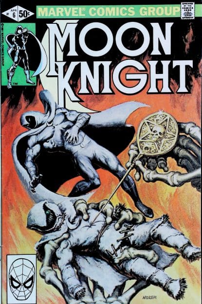 Couverture de MOON KNIGHT (1980) #6 - par Earl Norem - lecubeacomics.com