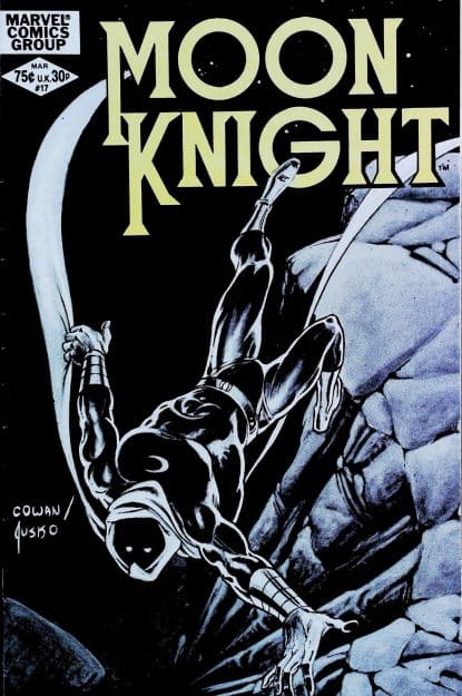 Couverture de MOON KNIGHT (1980) #17 - par Denys Cowan - lecubeacomics.com