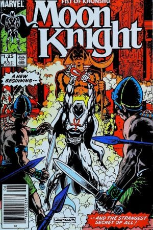 Couverture de MOON KNIGHT (1985) FIST OF KUNSHU #1 - par Chris Warner - lecubeacomics.com