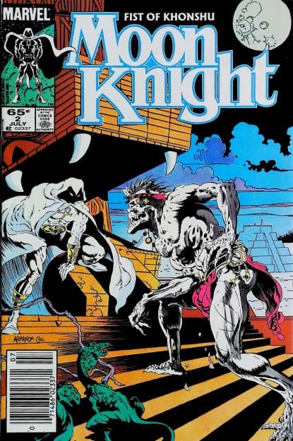 Couverture de MOON KNIGHT (1985) FIST OF KUNSHU #2 - par Armando Gil - lecubeacomics.com