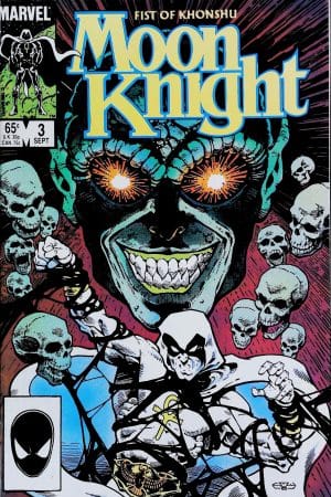 Couverture de MOON KNIGHT (1985) FIST OF KUNSHU #3 - par Chris Warner - lecubeacomics.com