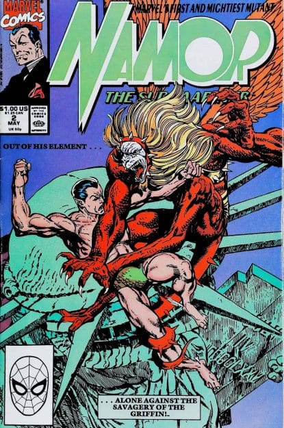 Couverture de NAMOR THE SUB-MARINER (1990) #2 - par John Byrne - lecubeacomics.com